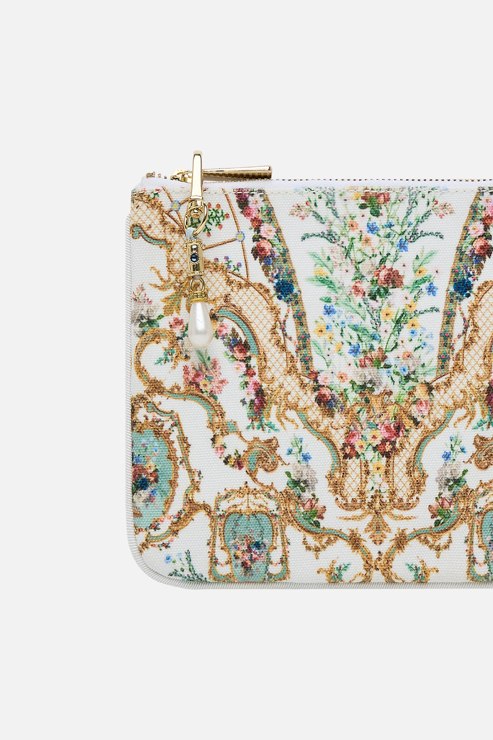 The CAMILLA Coin And Phone Purse in our Dressing Room Drama print.