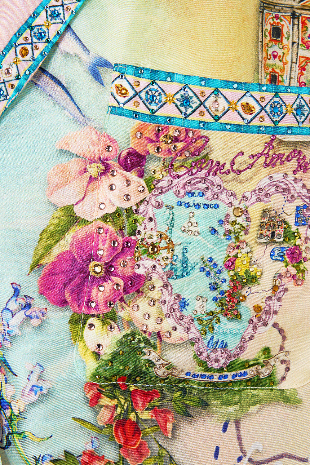 The CAMILLA Boxy Pyjama Shirt in our Just Coasting print.