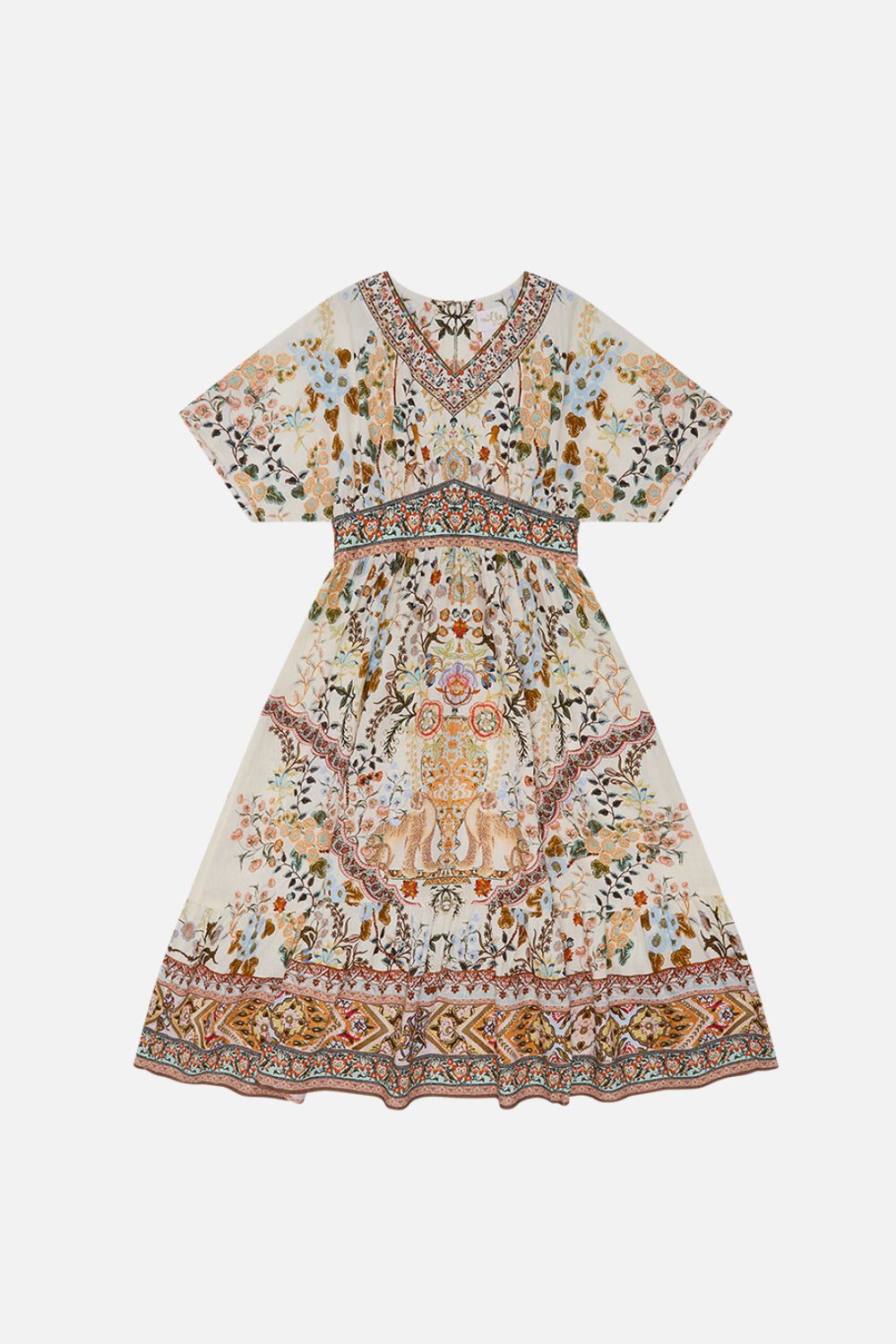 Milla By CAMILLA Kids Relaxed Shirred Waist Dress 12-14 in Honour of Heirlooms print
