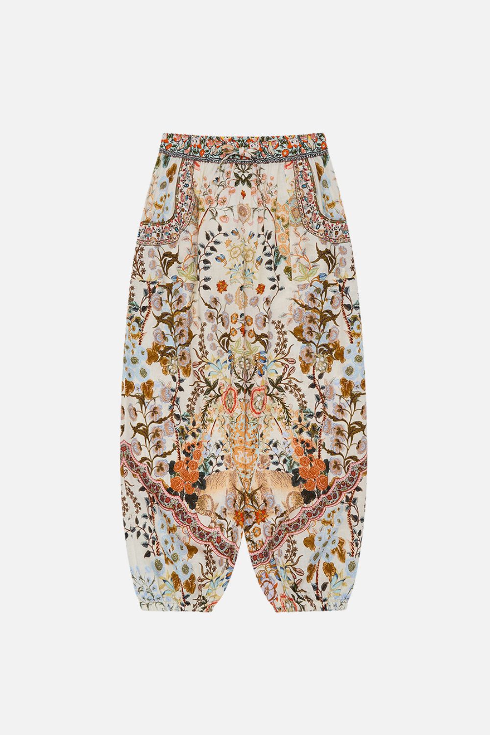 Milla By CAMILLA Kids Relaxed Beach Pant with Pockets 12-14 in Honour of Heirlooms print