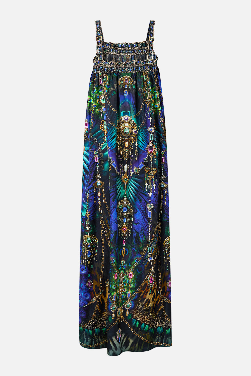 The CAMILLA Wide Strap Sundress in our Dominican Decadence print.