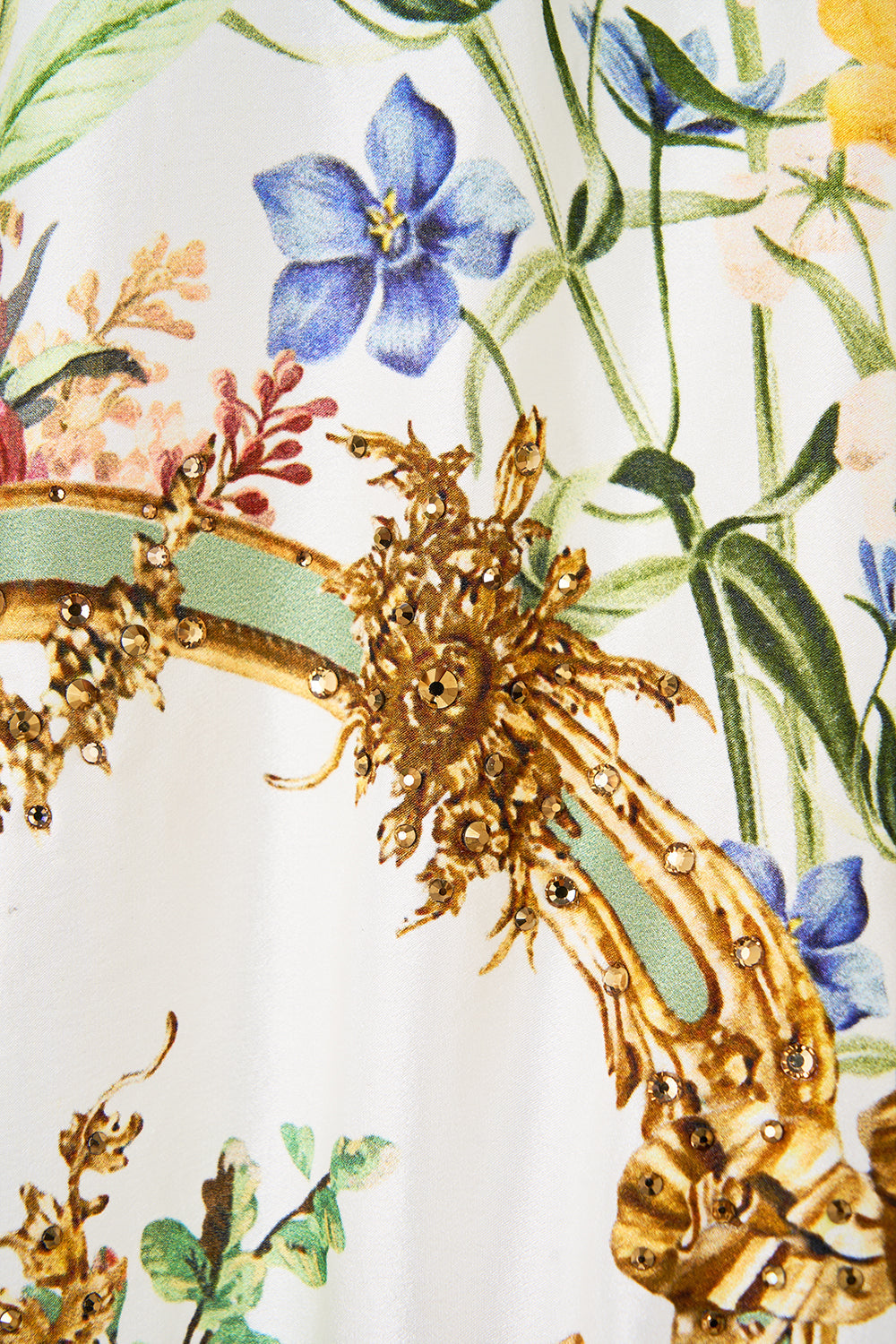 The CAMILLA SILK BODY KNIT JUMPER DRESSING ROOM DRAMA in our  print.