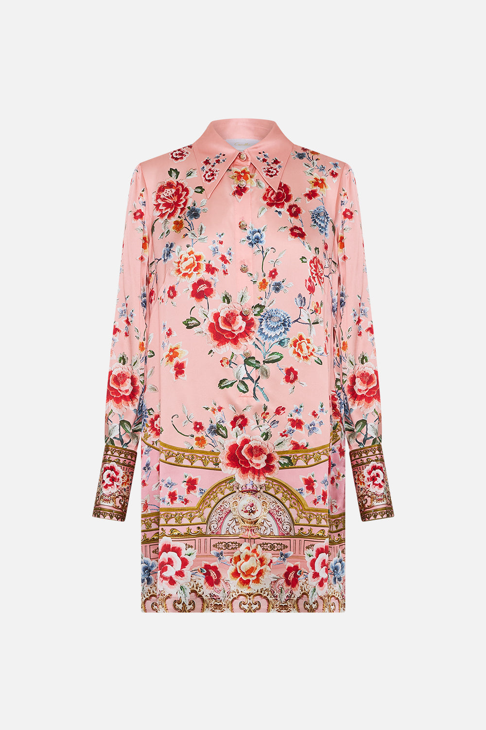 The CAMILLA Mini Shirt Dress in our Majestic Milla print.