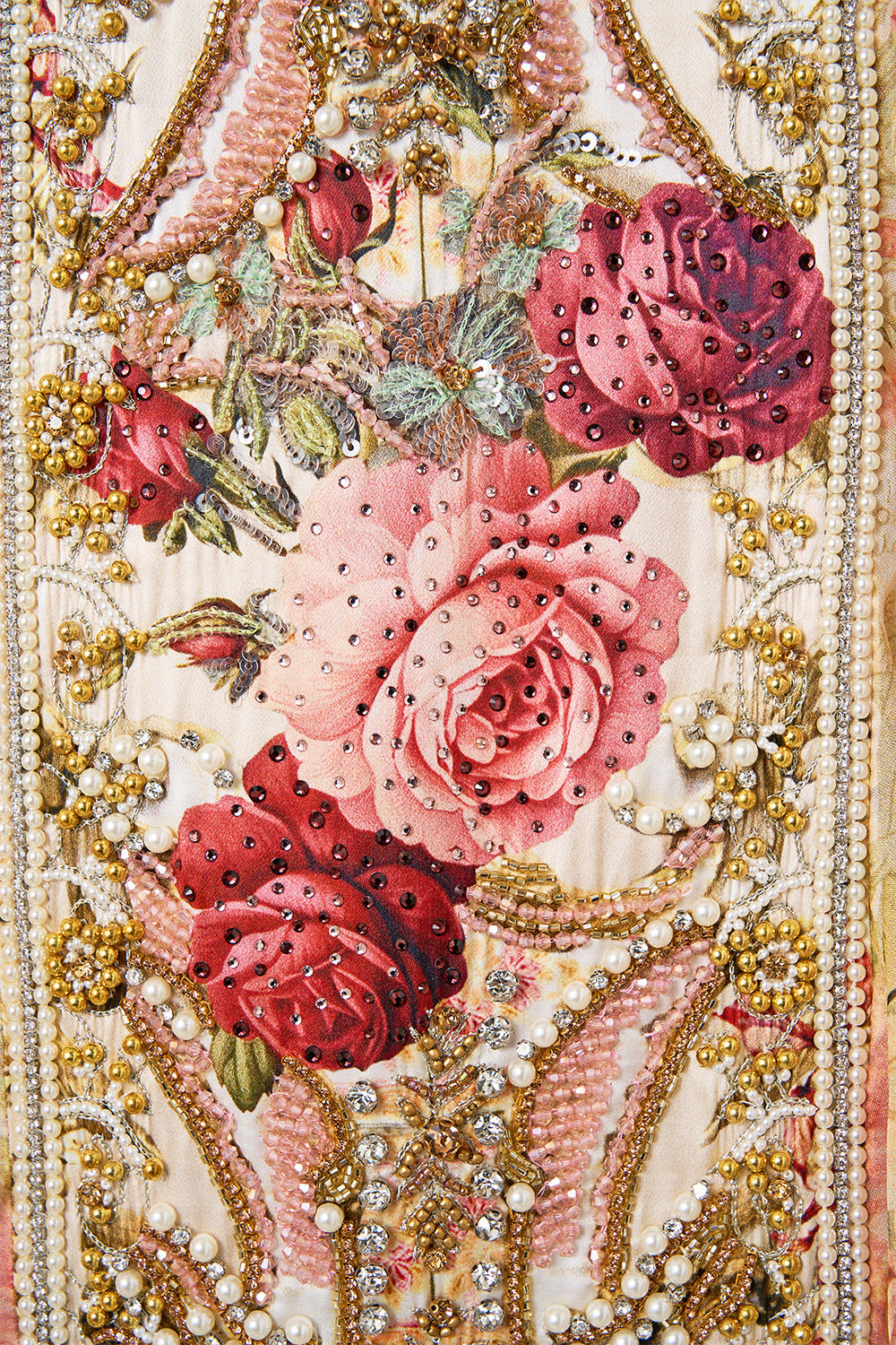 The CAMILLA Layer With Centre Back Panel in our Meet Me At The Majestic print.