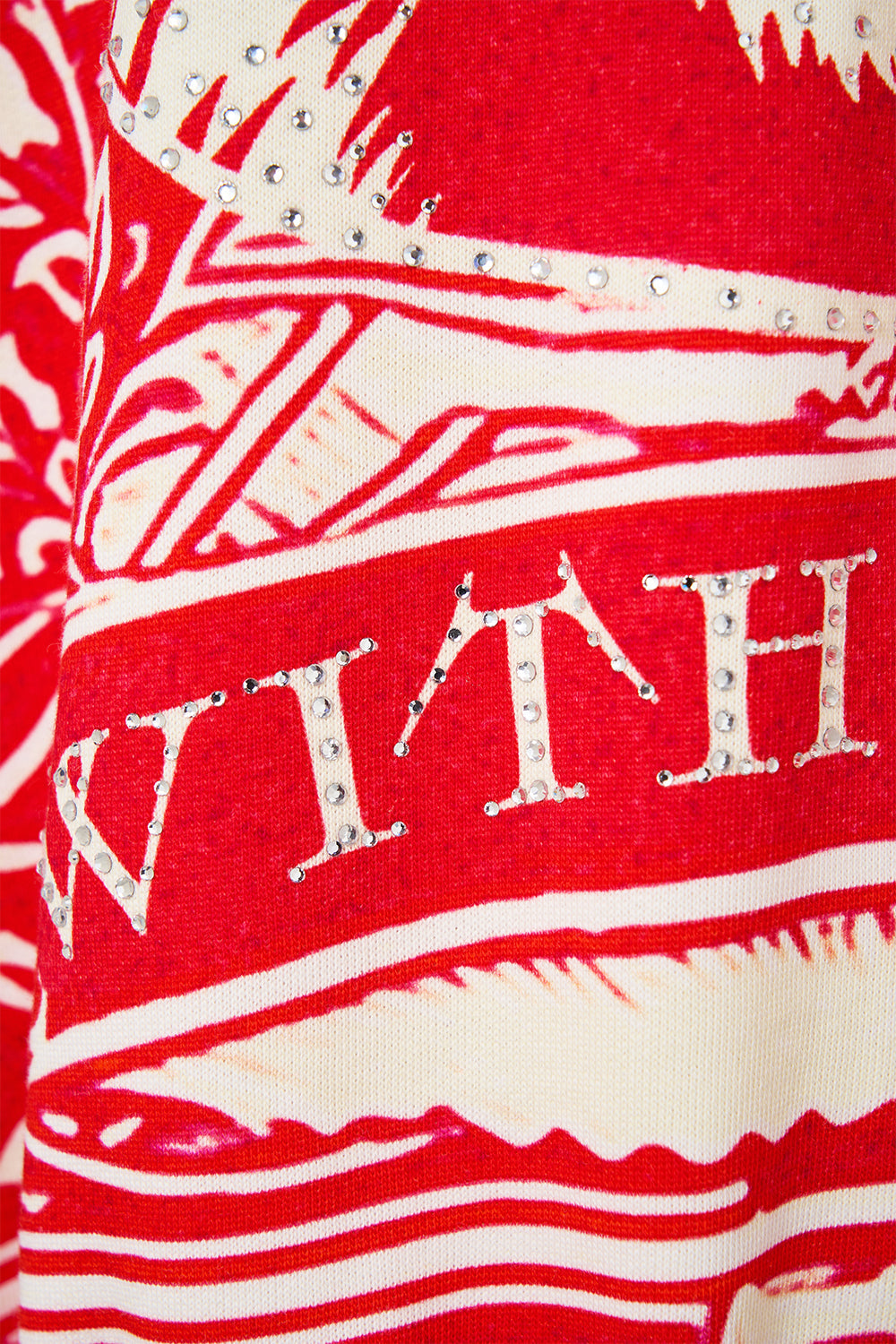 The CAMILLA Silk Band Oversized Hoodie With Pockets in our Rinse & Roar print.