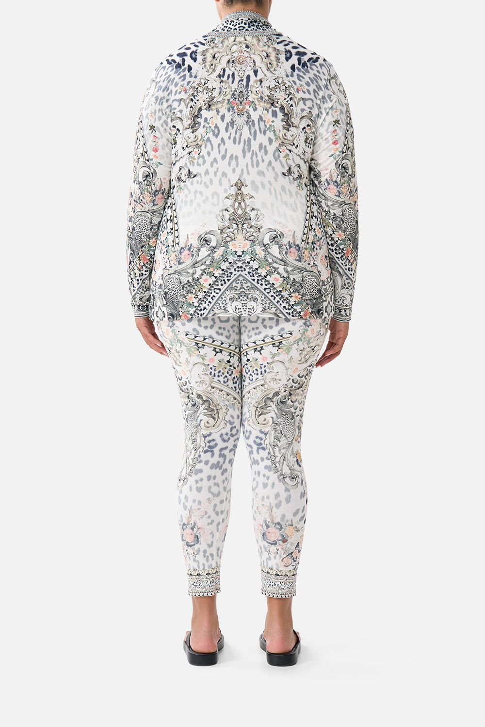 The CAMILLA JERSEY TURTLENECK MARBLE HEAVEN in our  print.