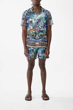 The CAMILLA Short Sleeve Camp Collared Shirt in our Basked In Baroque print.