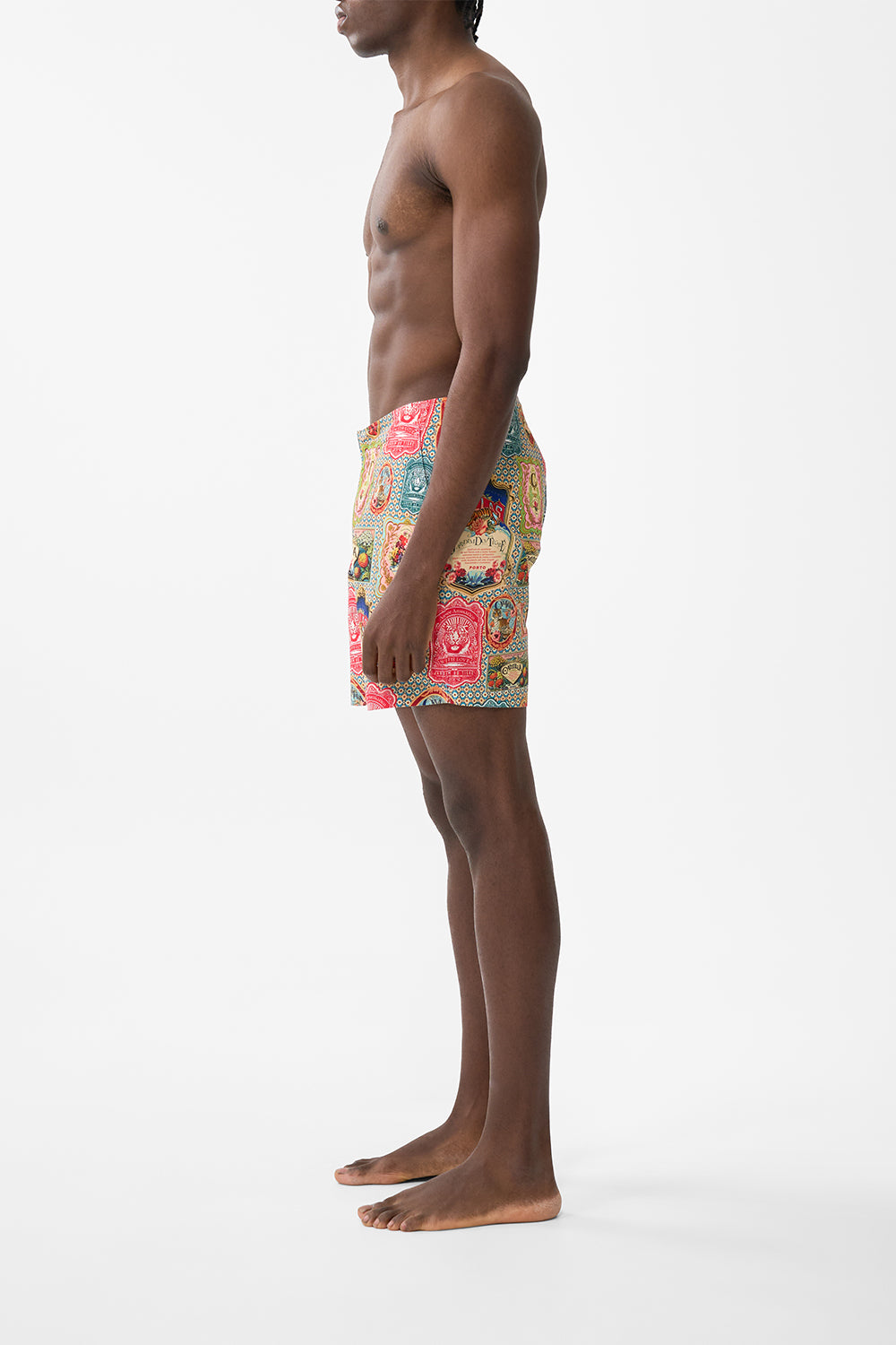 The CAMILLA Mid Length Boardshort With Fixed Waist in our Soap Opera print.
