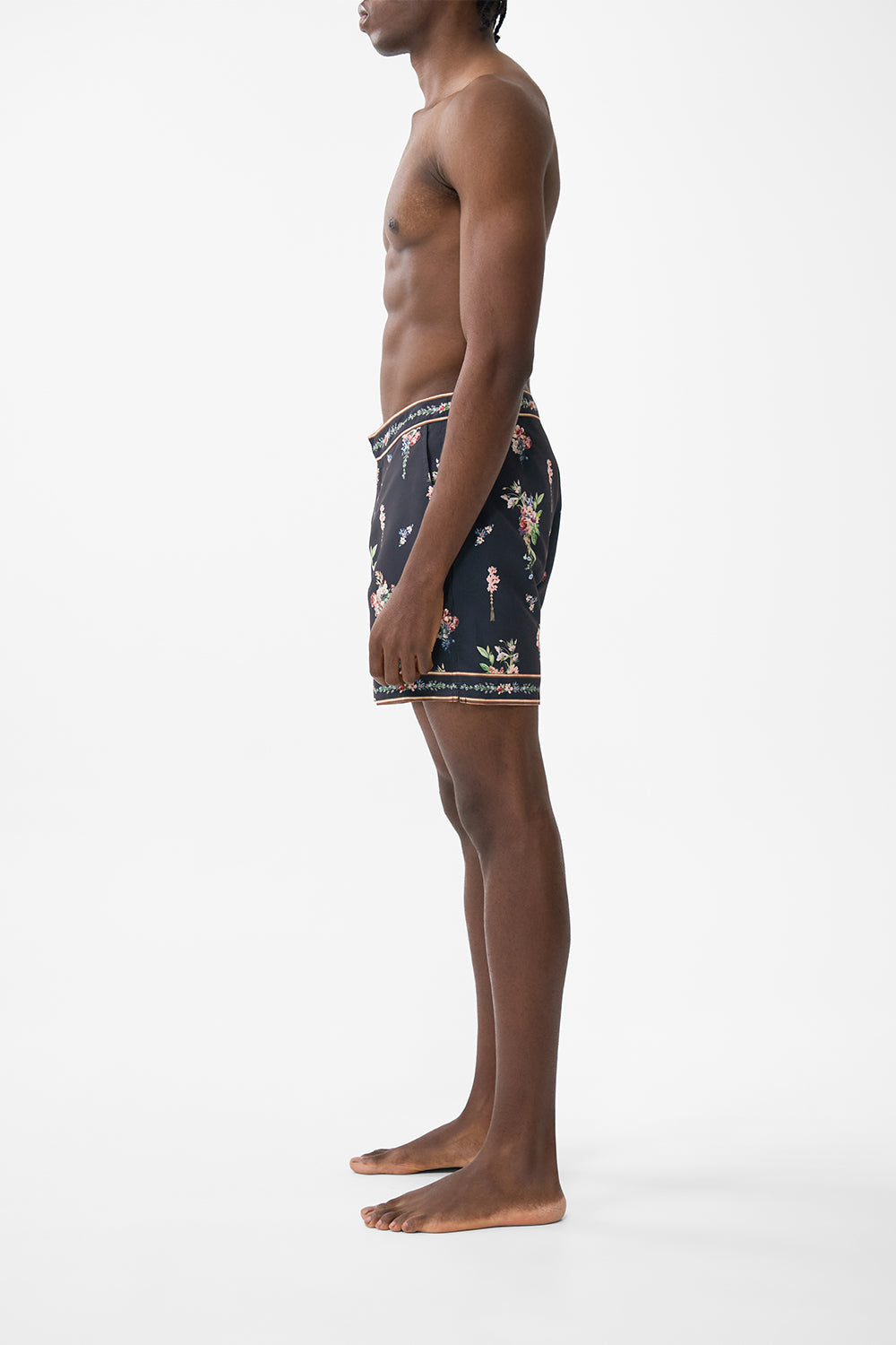 The CAMILLA Mid Length Boardshort With Fixed Waist in our Noble Endeavours print.
