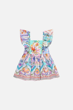 BABIES FLARED DRESS WITH FRILL SHOULDER CROCHET ALL DAY