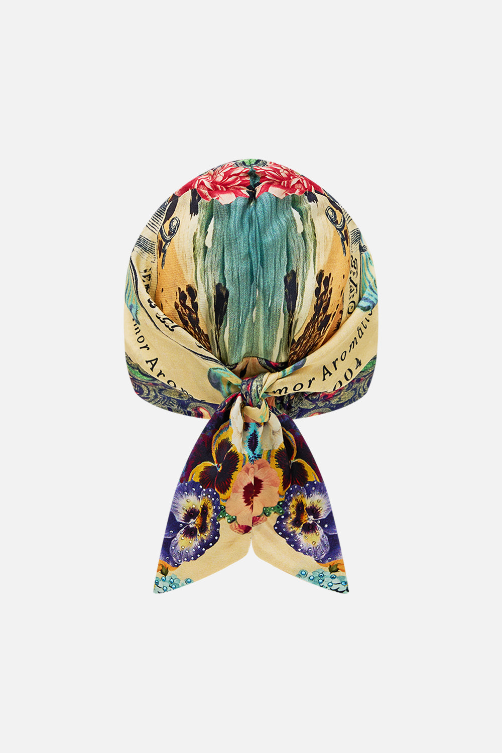 The CAMILLA Headscarf in our Bathing Bombshell print.