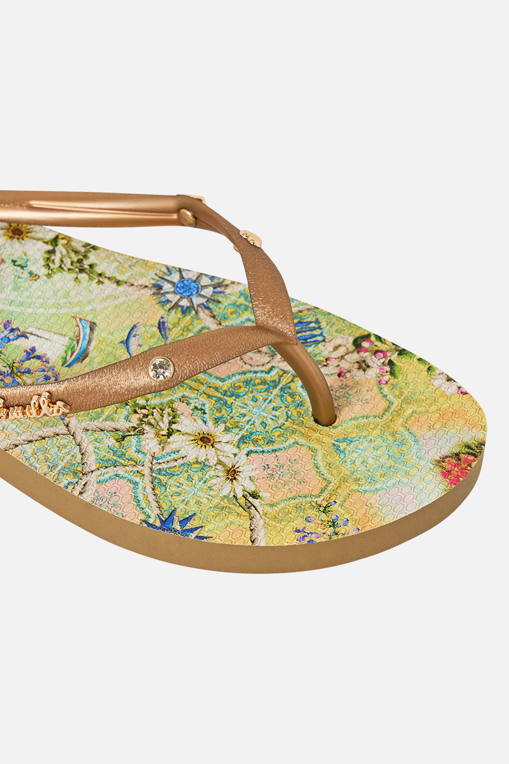 The CAMILLA THONGS JUST COASTING in our  print.