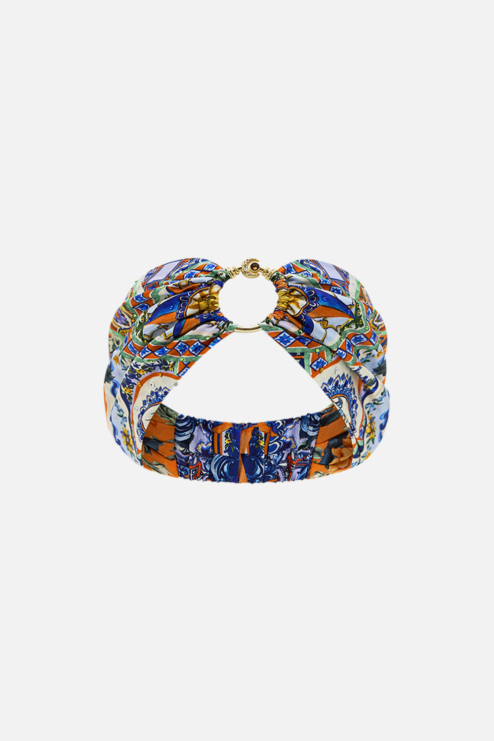 The CAMILLA Ring Headband in our Luscious In Lisbon print.
