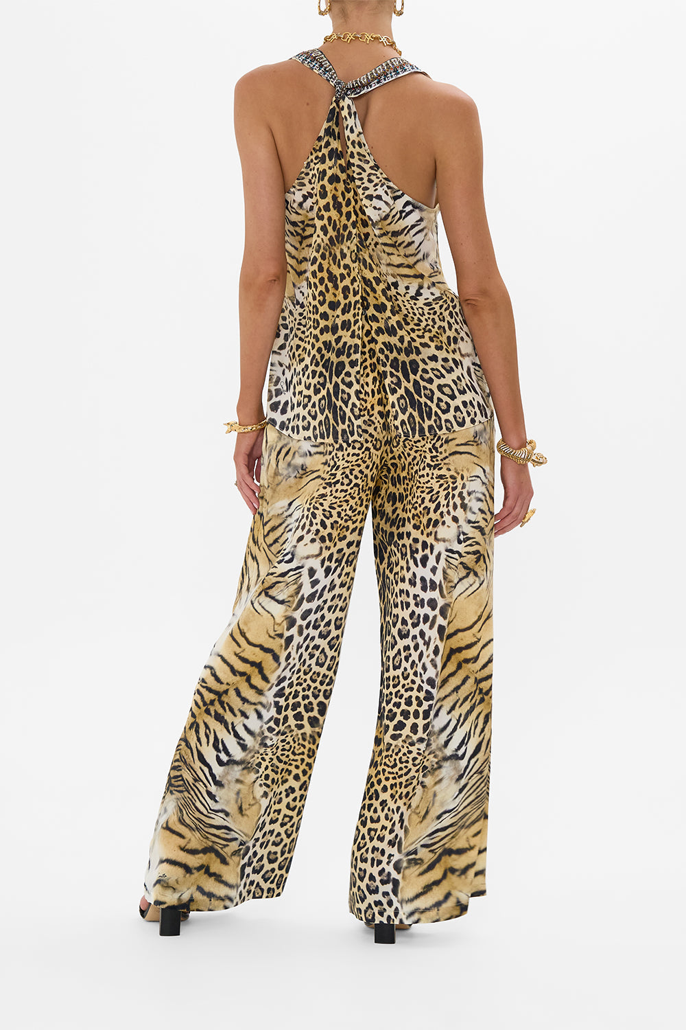 The CAMILLA LOUNGE PANT JAGUAR in our  print.