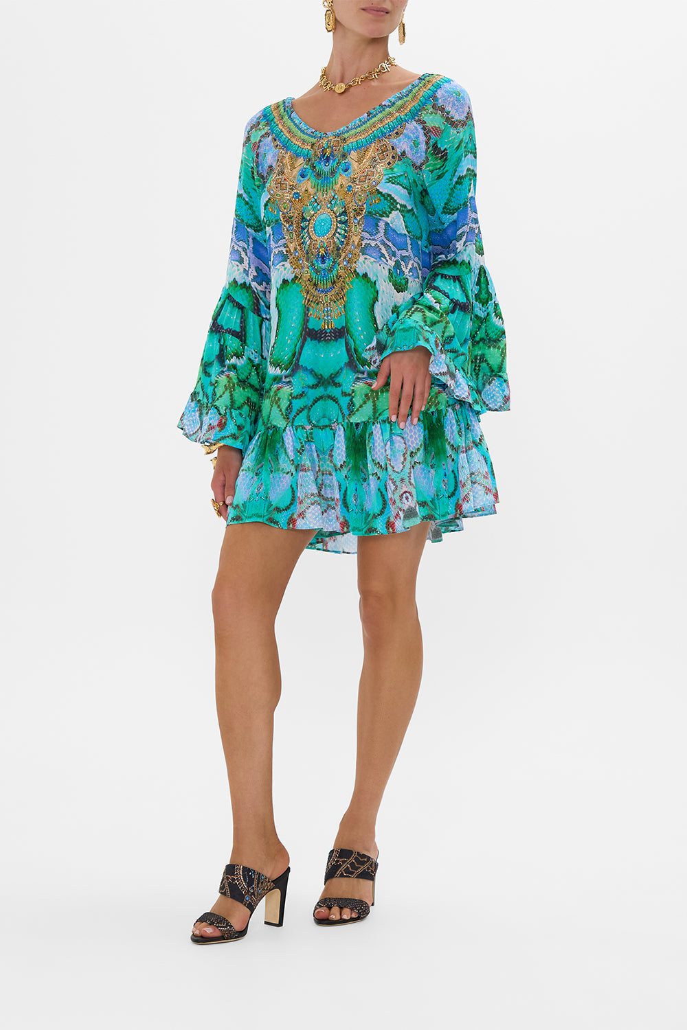 A LINE FRILL DRESS LAND OF WONDER