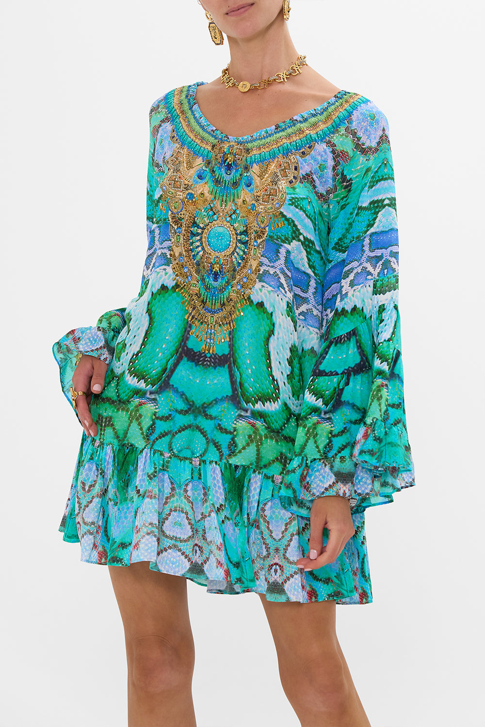 A LINE FRILL DRESS LAND OF WONDER