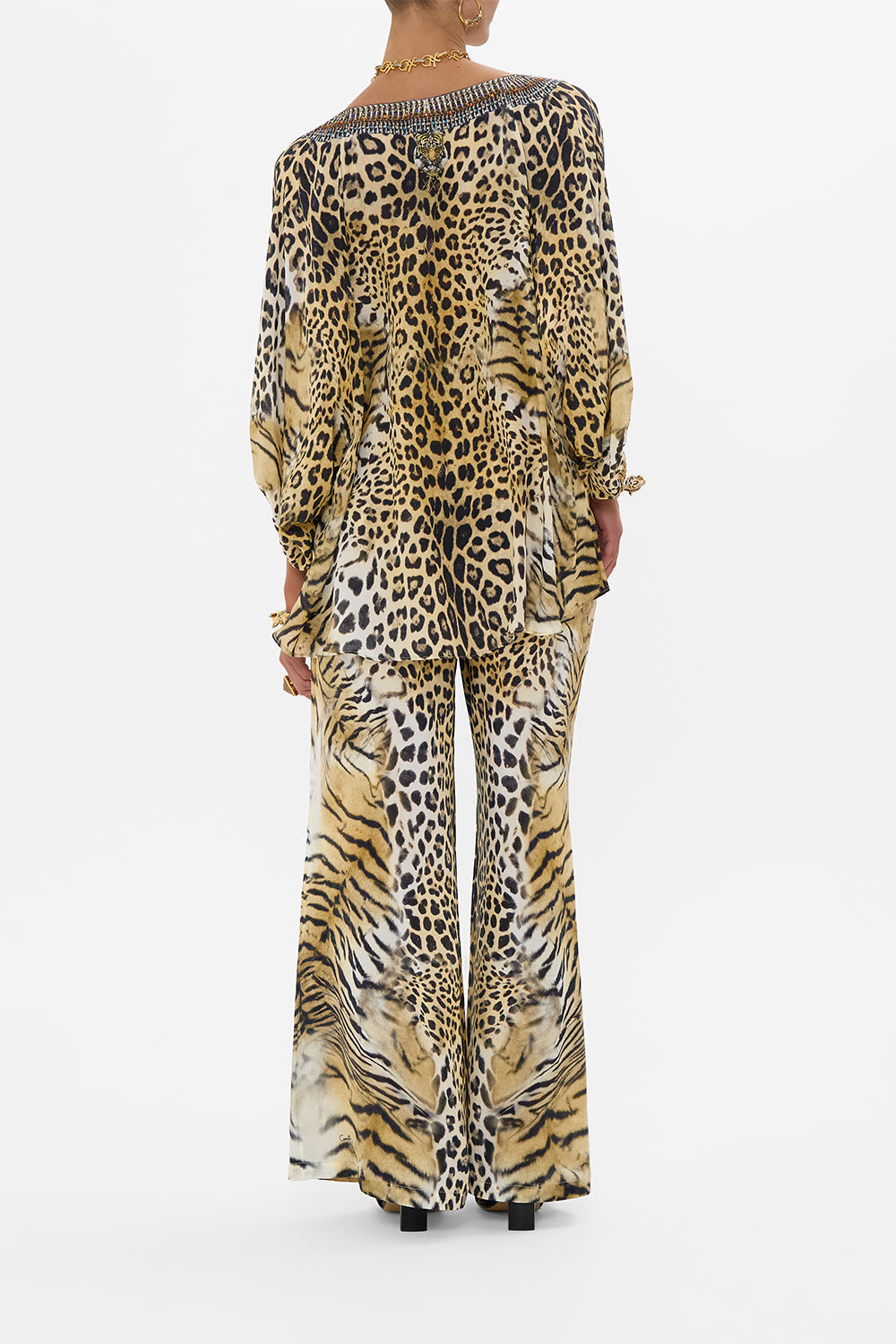 RAGLAN SLEEVE BLOUSE WITH CUFF JAGUAR