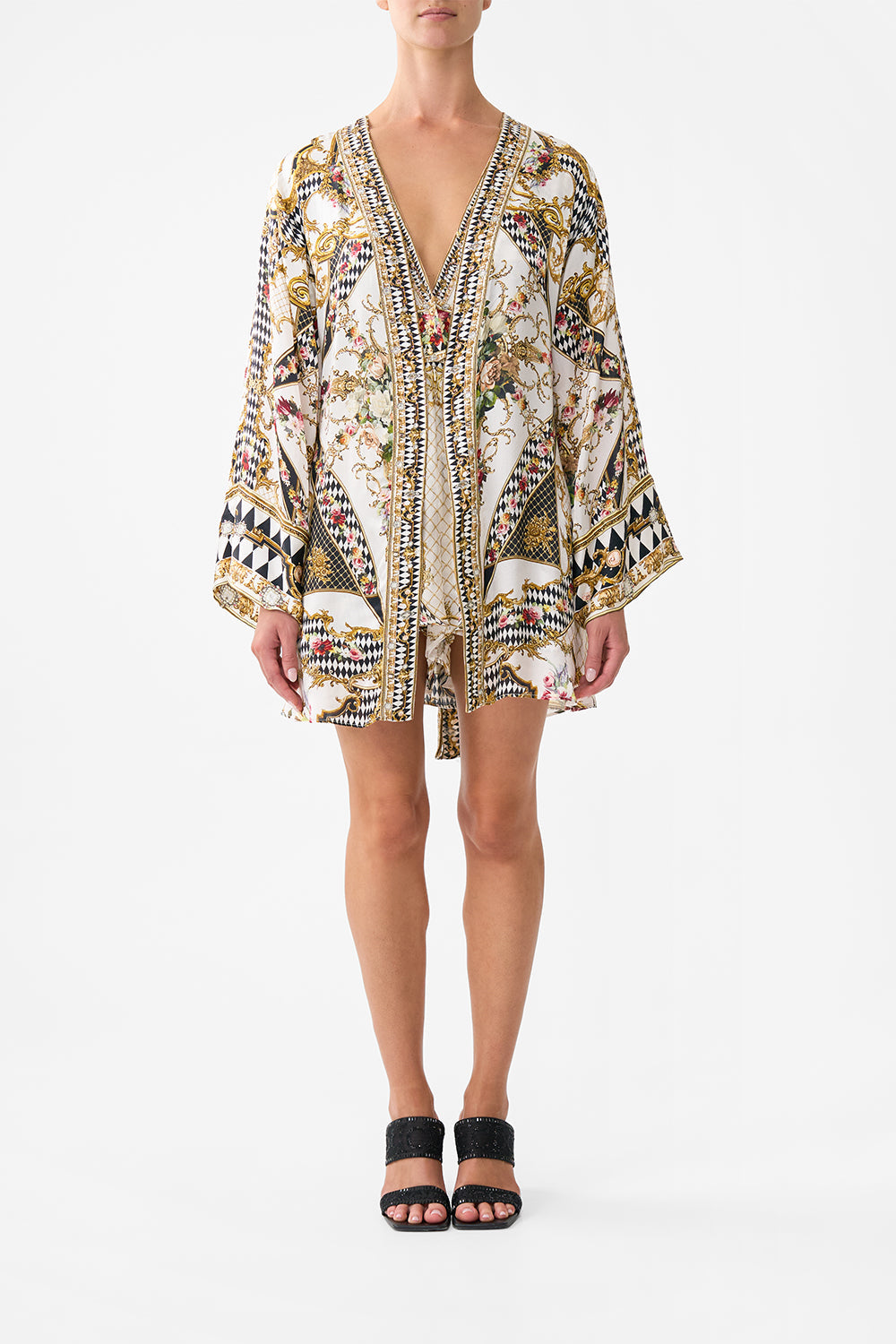 SHORT KIMONO WRAP ROCOCO GLOW
