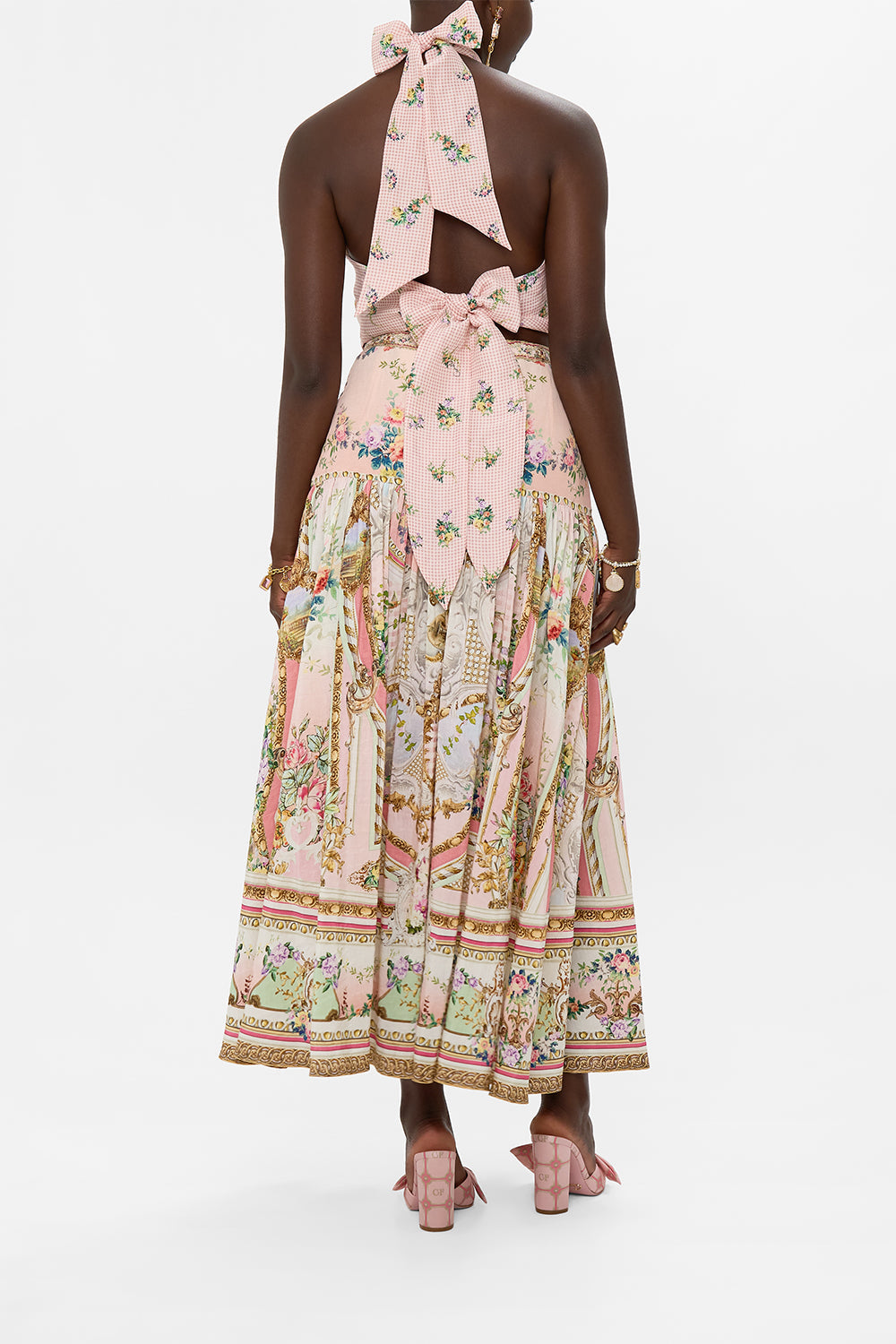 FITTED WAIST GATHERED SKIRT LISBON LULLABY