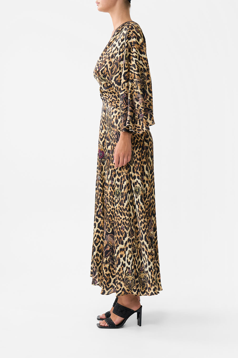 PETAL SLEEVE LONG DRESS SAINTS AND SISTERS