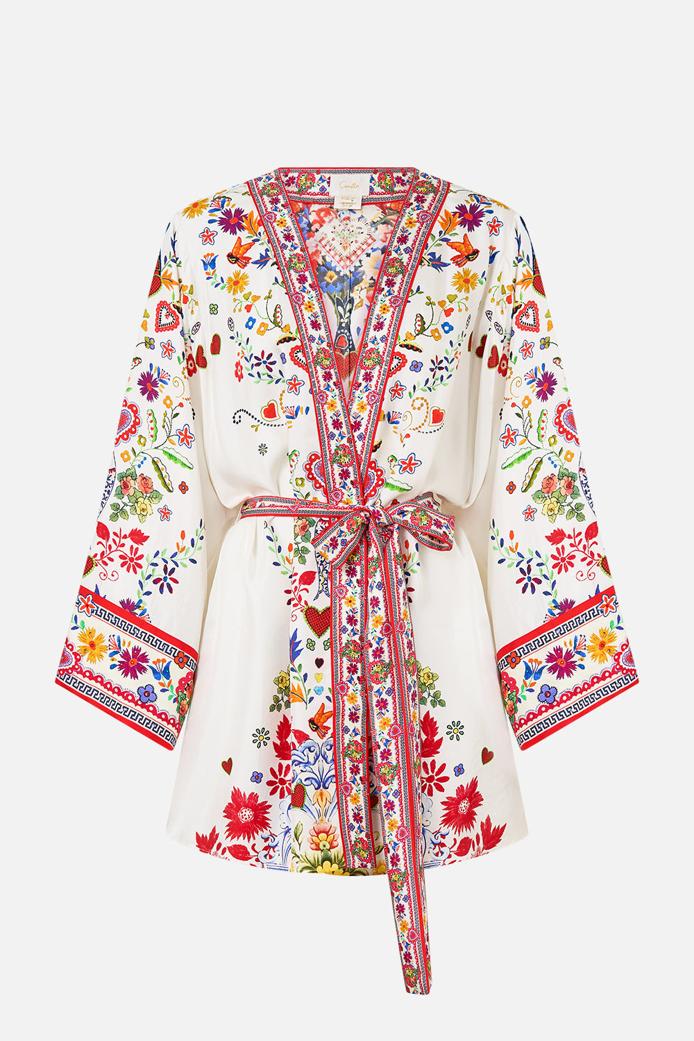 SHORT KIMONO WRAP FAITH, LUCK & JUSTICE