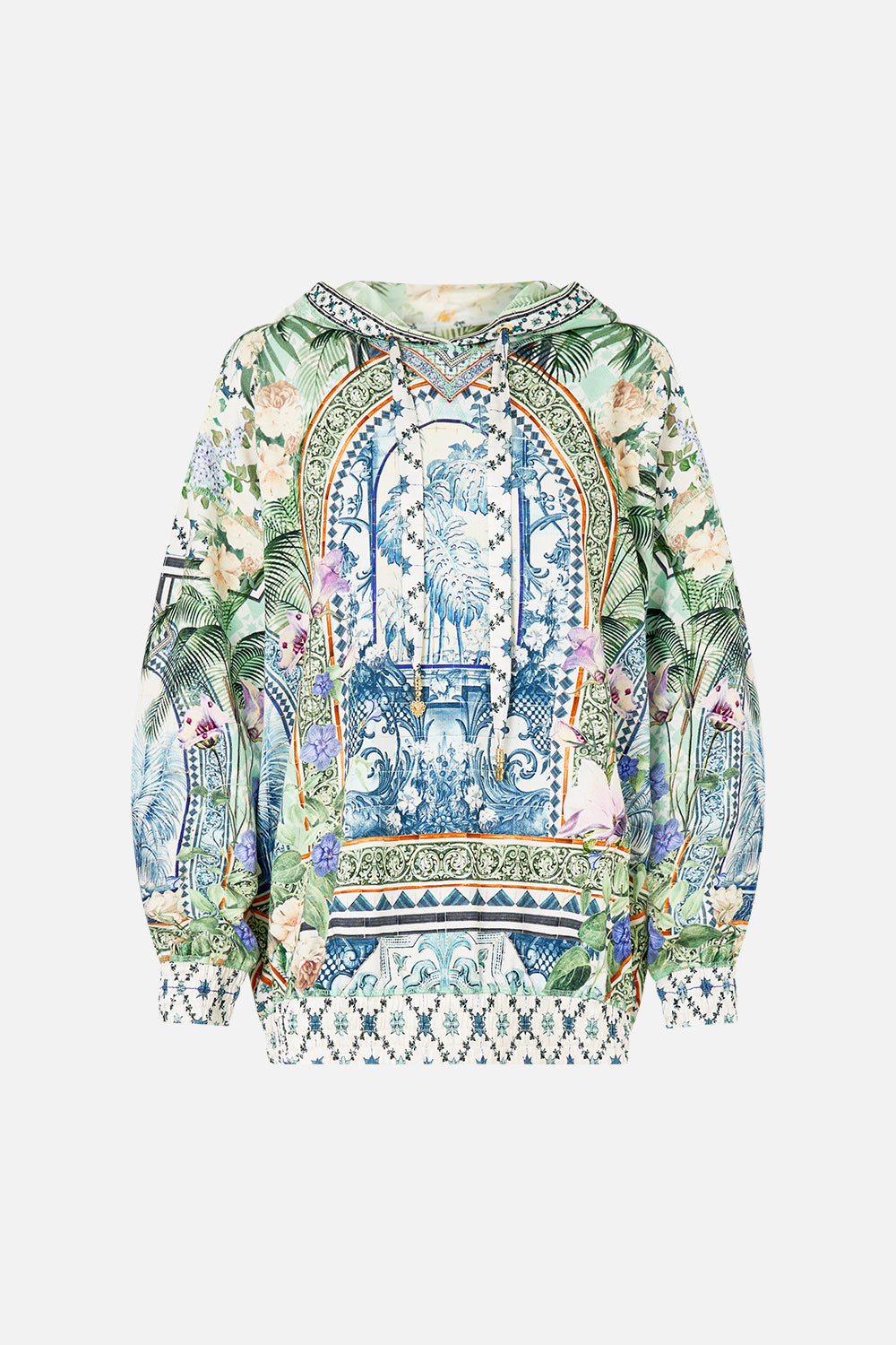 SILK BAND OVERSIZED HOODIE WITH POCKETS JARDIM PARTY