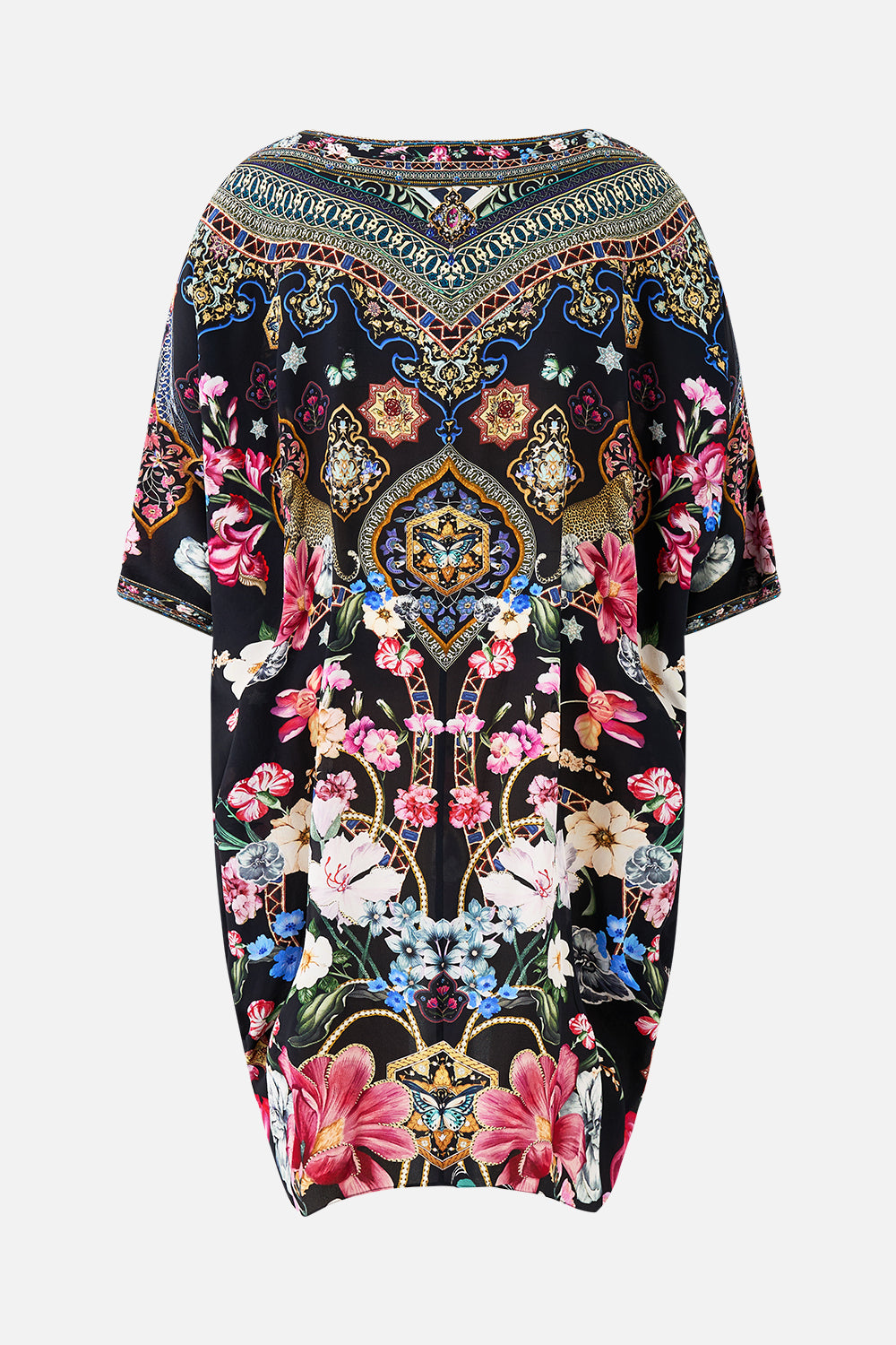 SCOOP BACK HEM DRESS MIDNIGHT IN MONSERRATE