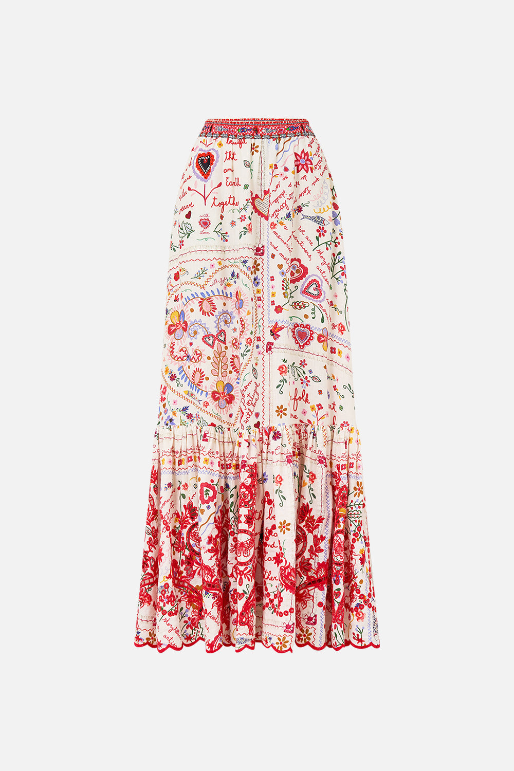 MAXI SKIRT WITH RUFFLE HEM A KITSCH IN TIME