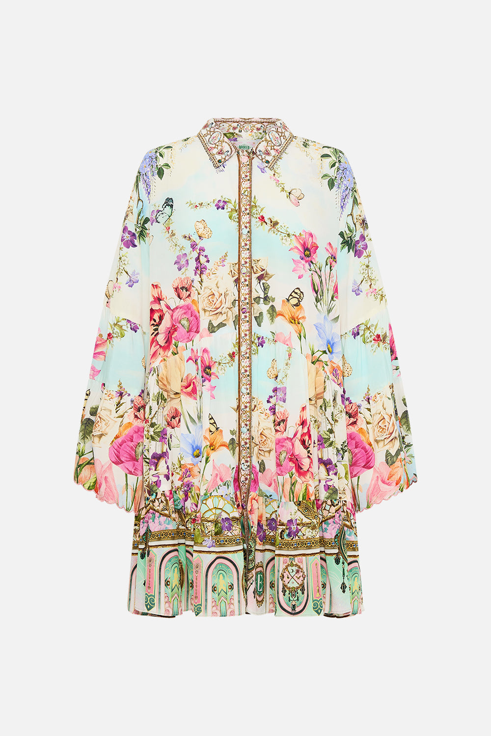 TIERED DRESS WITH COLLAR MUNCHKINLAND