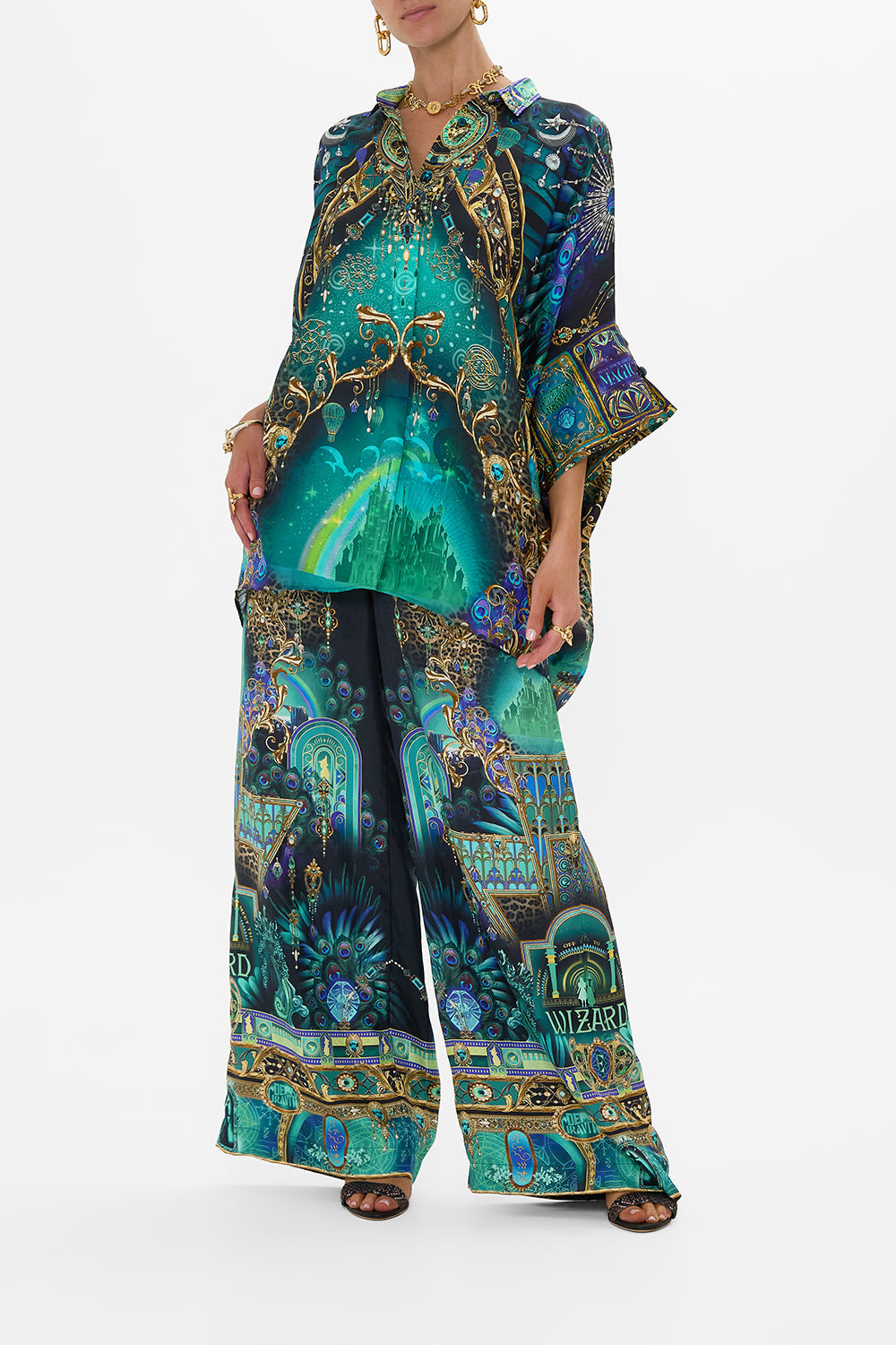 WIDE LEG WAISTED PANT DEFY GRAVITY