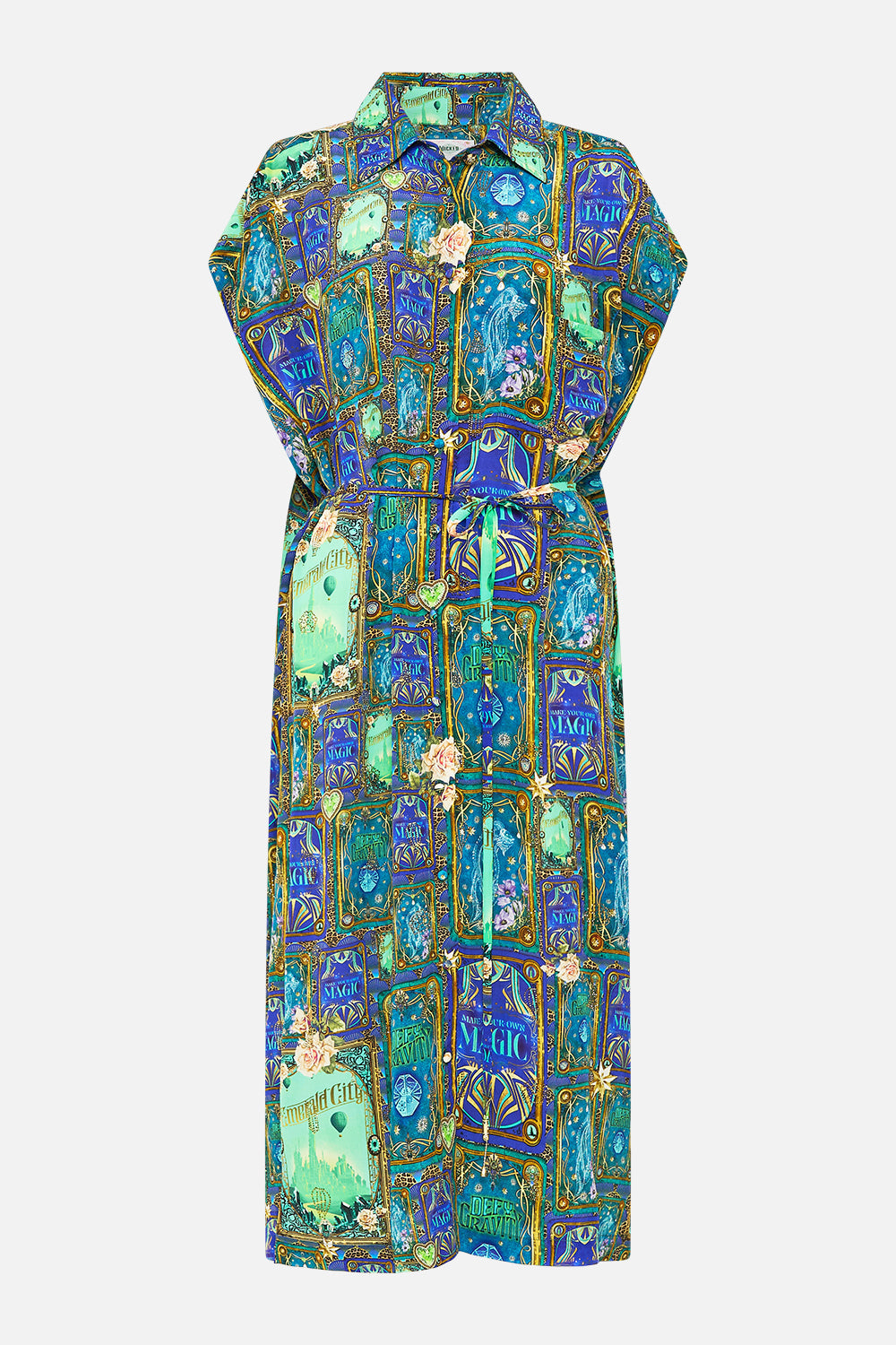 SLEEVELESS SHIRTDRESS DEFY GRAVITY