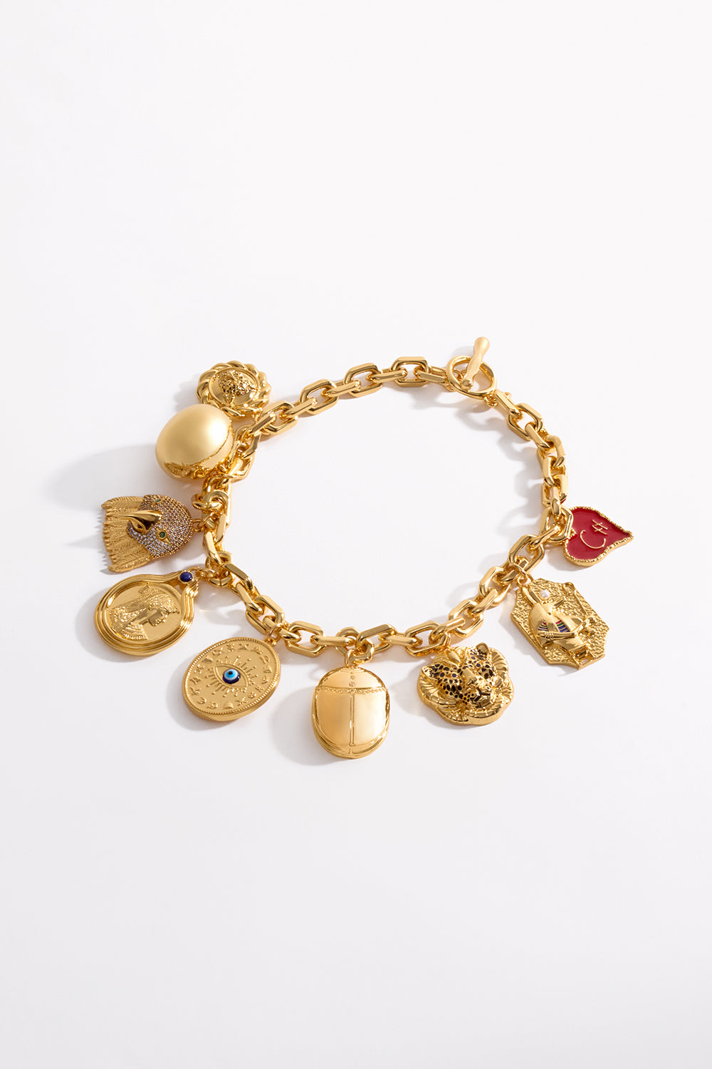 CAMILLA Gold Global Nomad Charm Necklace