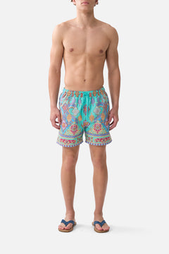 MID LENGTH BOARDSHORT WITH ELASTIC WAIST THE CONCUBINES CORRIDOR