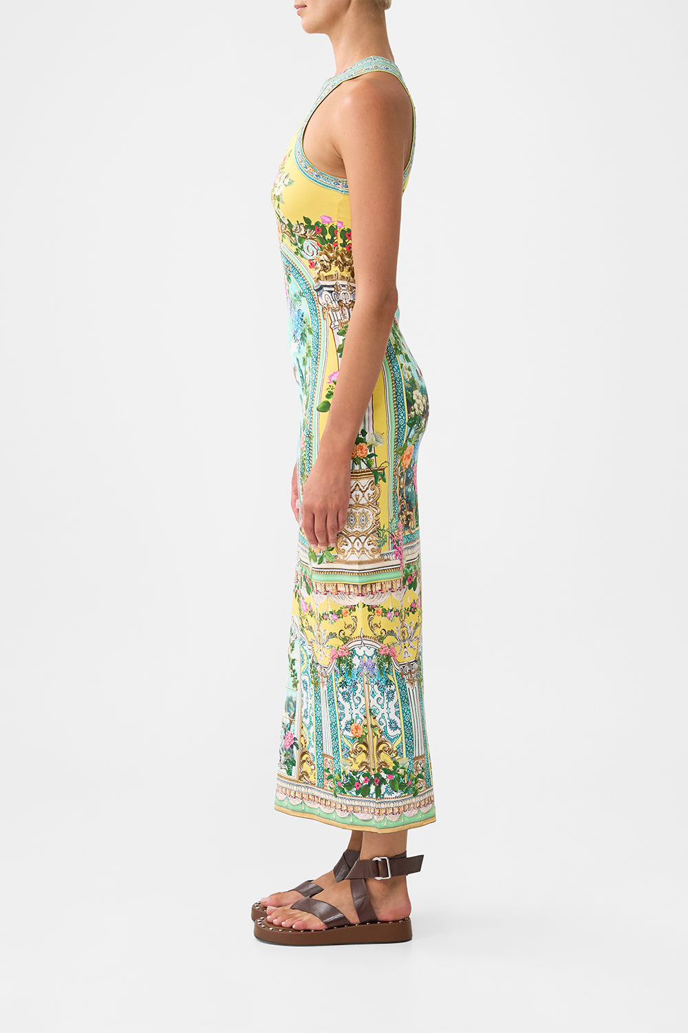 The CAMILLA JERSEY TANK DRESS TALES OF TOPKAPI PALACE in our  print.