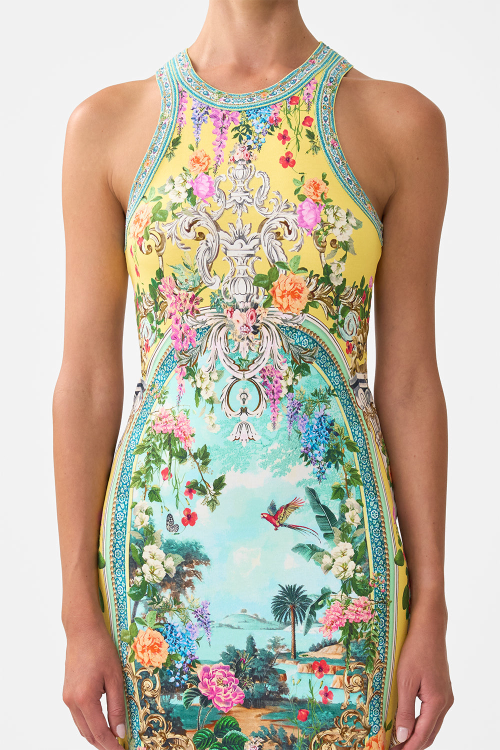 The CAMILLA JERSEY TANK DRESS TALES OF TOPKAPI PALACE in our  print.