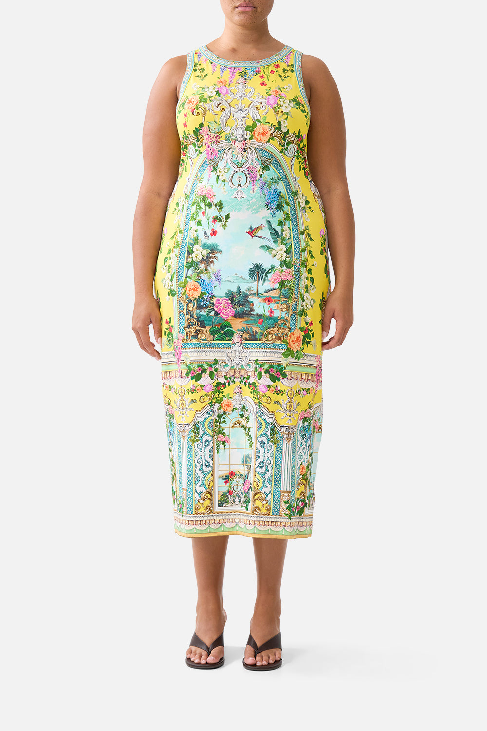 The CAMILLA JERSEY TANK DRESS TALES OF TOPKAPI PALACE in our  print.