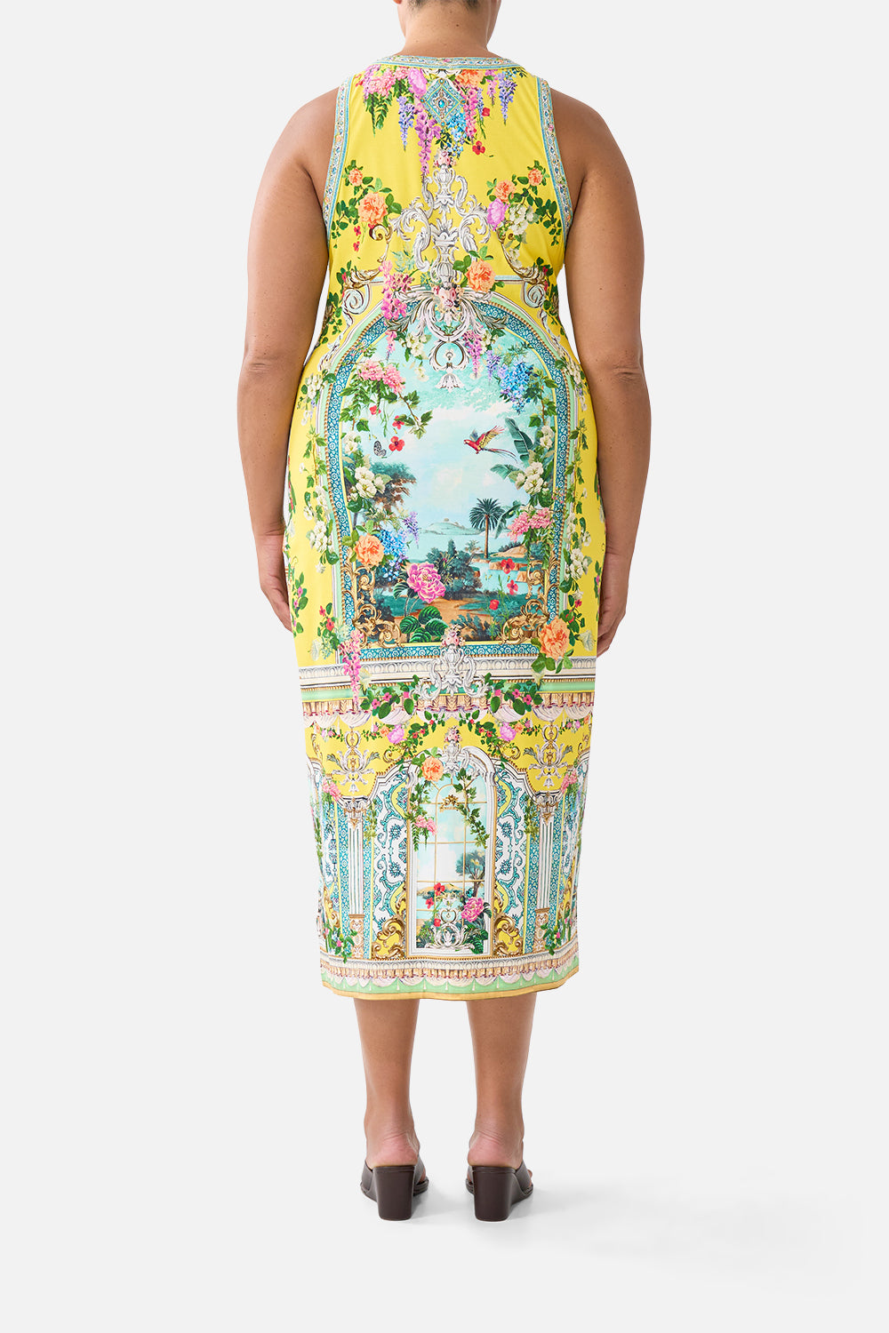The CAMILLA JERSEY TANK DRESS TALES OF TOPKAPI PALACE in our  print.