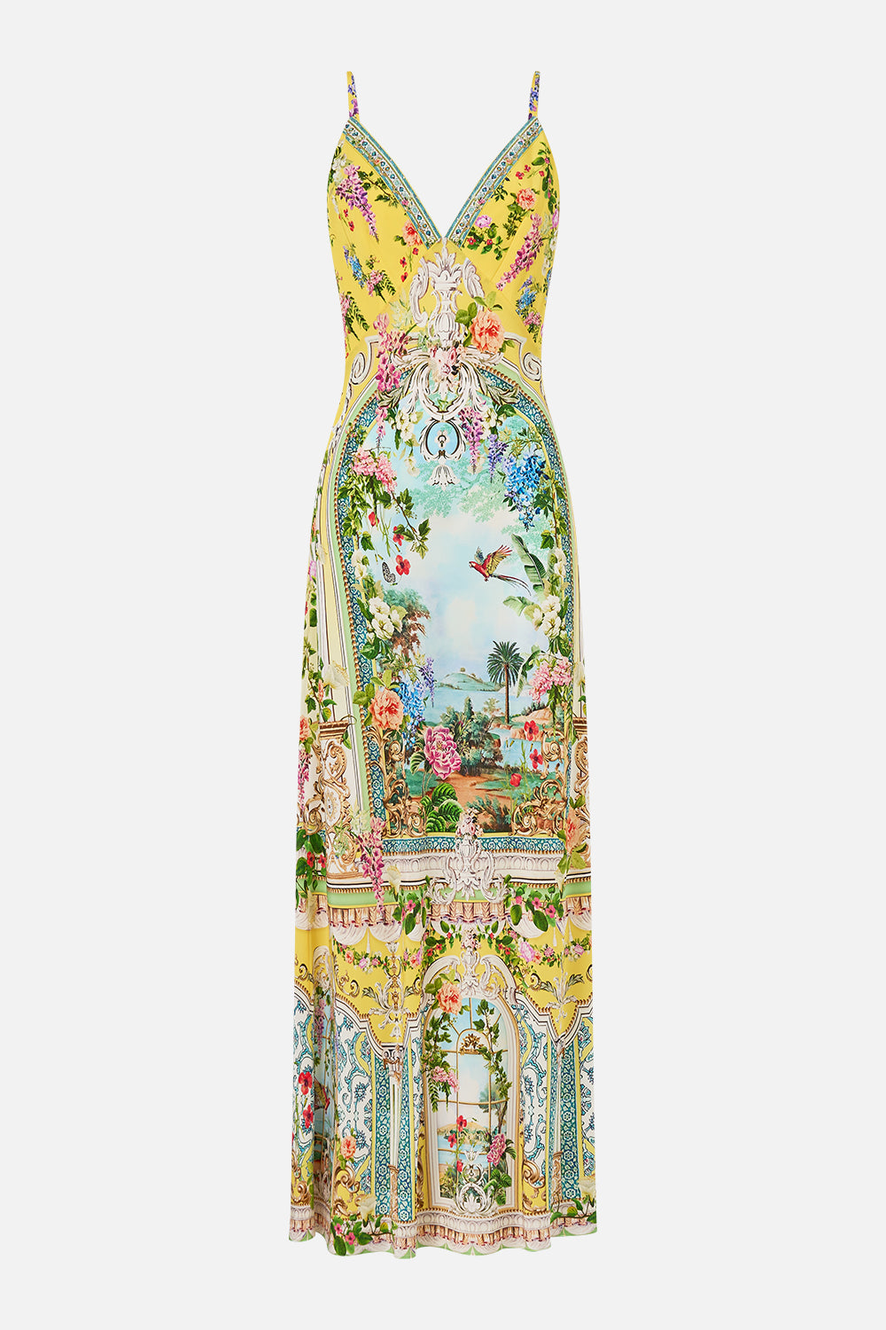 V NECK FULL LENGTH BIAS SLIP DRESS TALES OF TOPKAPI PALACE