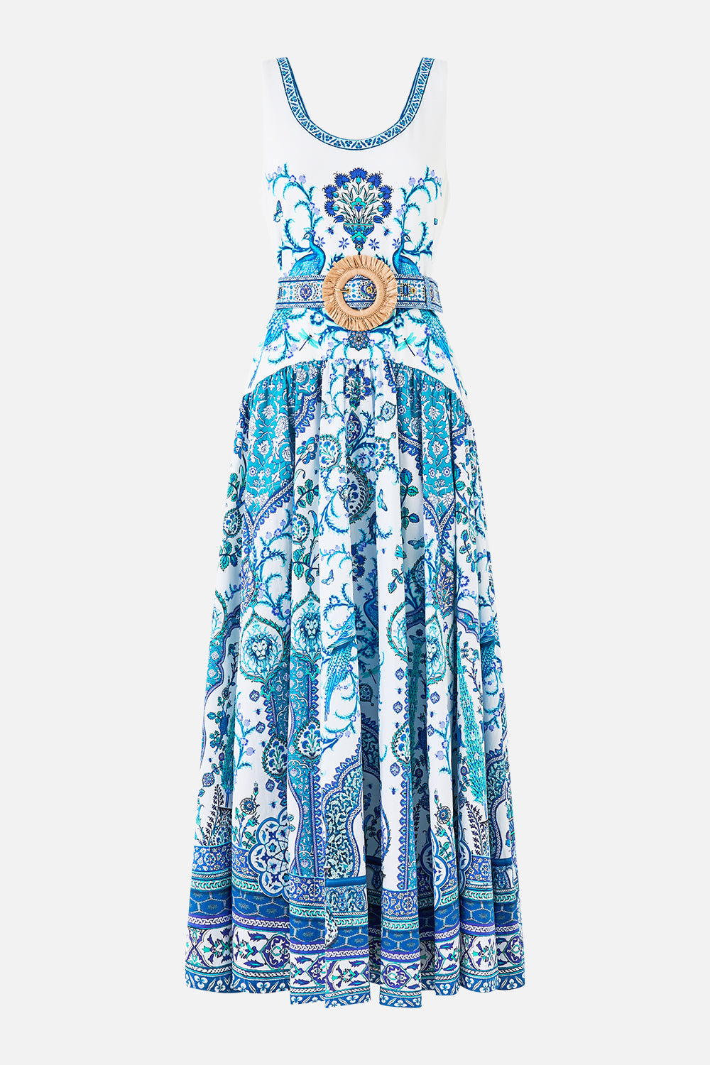 JERSEY TANK DRESS WITH CONTRAST SKIRT ISNIK LULLABY