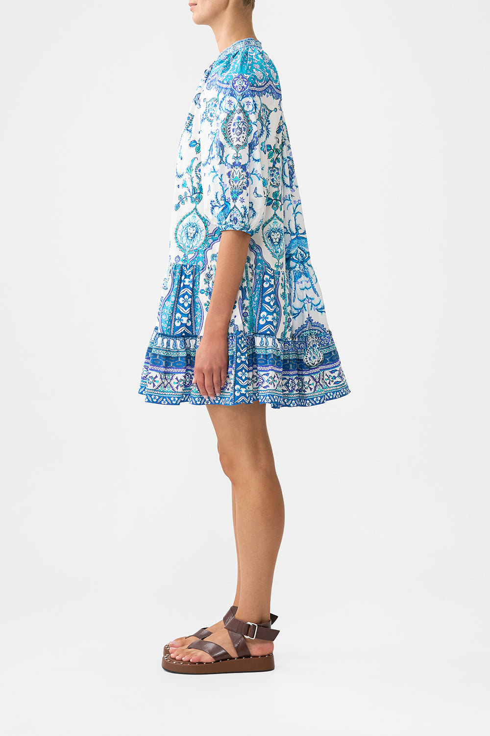 PUFF SLEEVE SHIRT DRESS ISNIK LULLABY