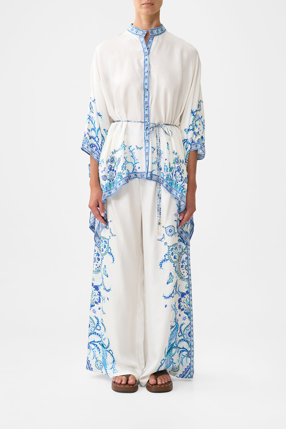 BUTTON THROUGH SCARF BLOUSE ISNIK LULLABY