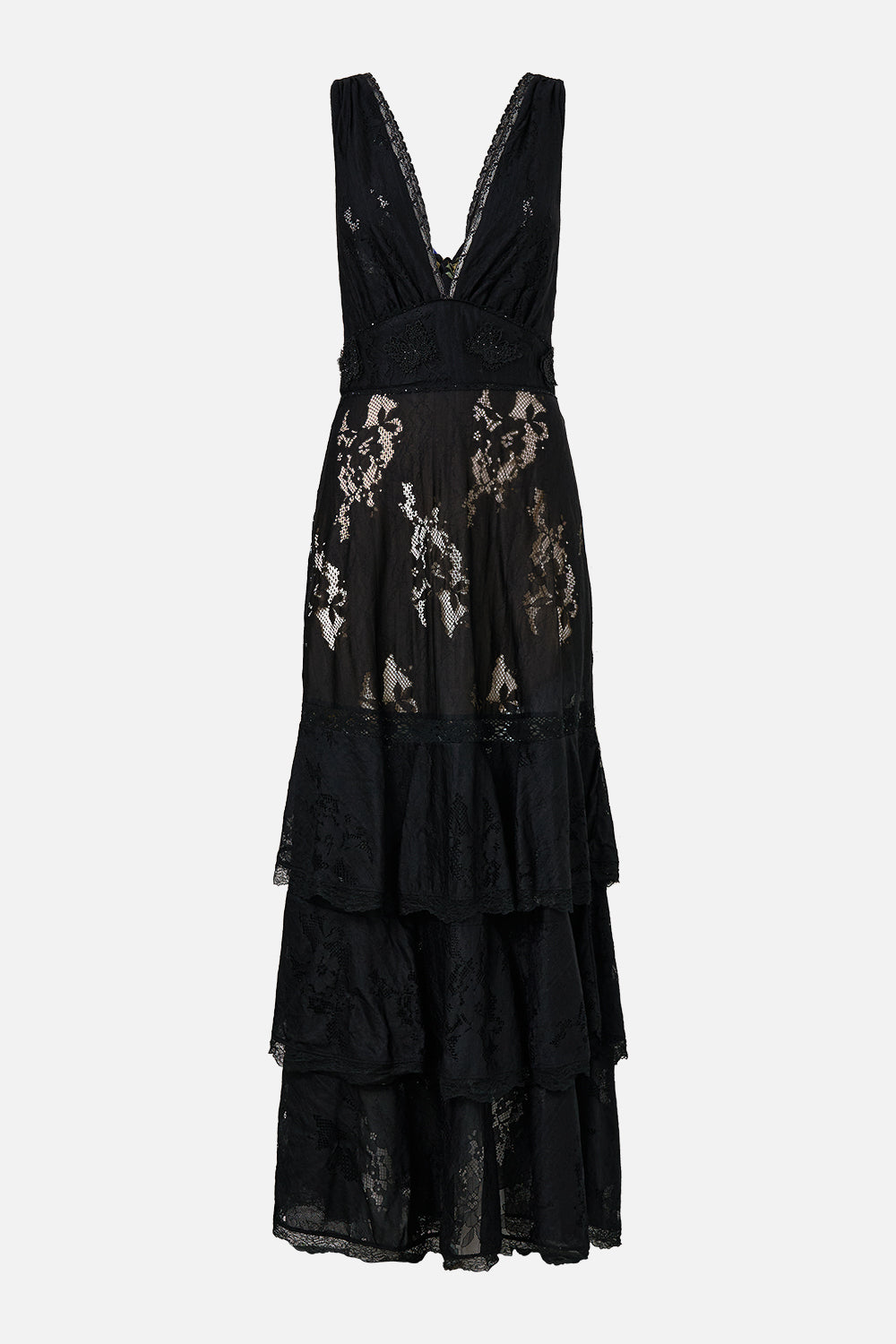 TIERED RUFFLE HEM DRESS OTTOMAN ELEGANCE