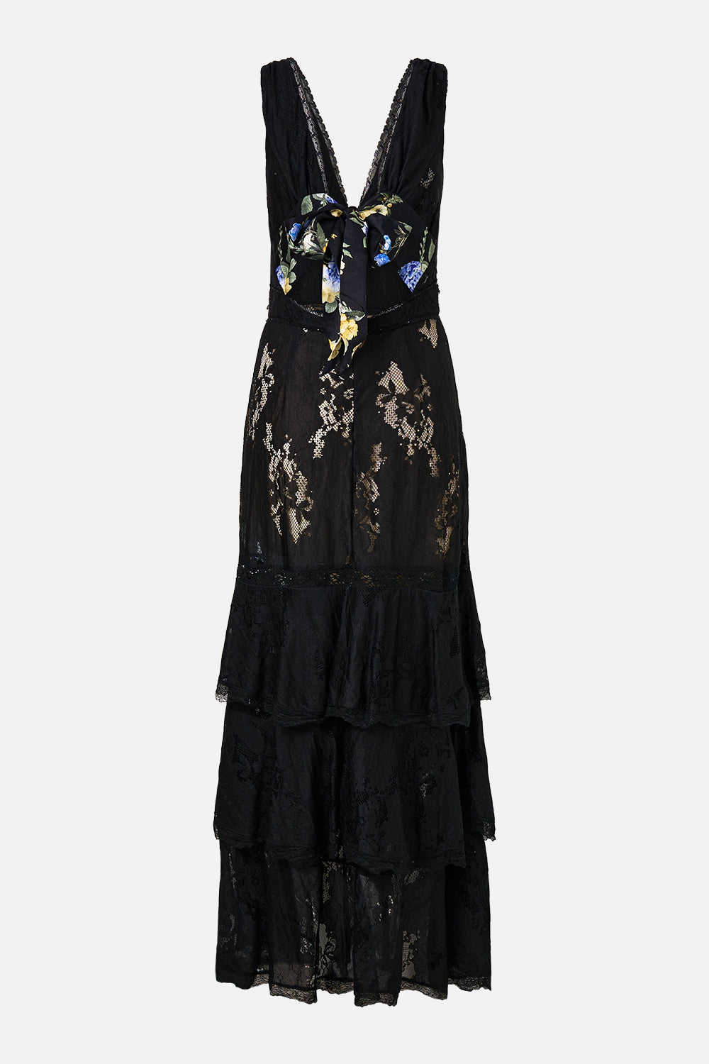 TIERED RUFFLE HEM DRESS OTTOMAN ELEGANCE