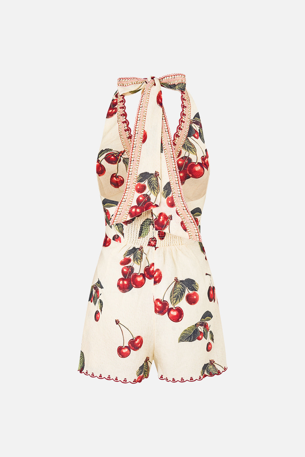 BUTTON FRONT HALTER PLAYSUIT NOTES FROM THE ROAD