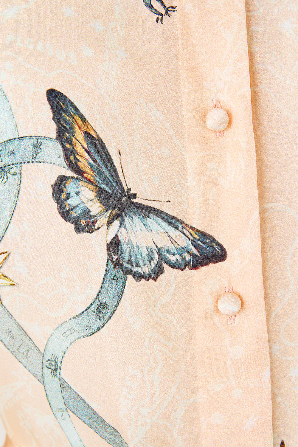 The CAMILLA SHIFT SHIRT DRESS HOUSE OF HOROSCOPES in our  print.