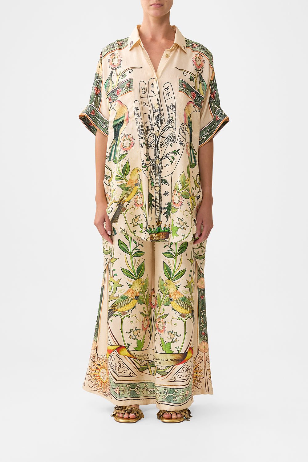 The CAMILLA OVERSIZED POCKET TUNIC HOUSE OF HOROSCOPES in our HOUSE OF HOROSCOPES print.