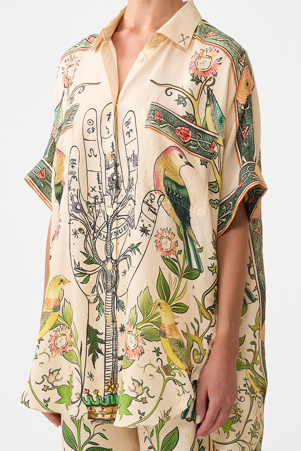 The CAMILLA OVERSIZED POCKET TUNIC HOUSE OF HOROSCOPES in our  print.
