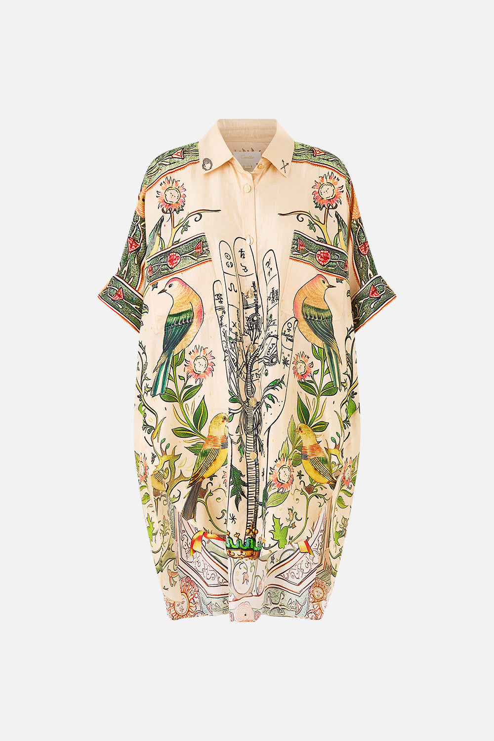 The CAMILLA OVERSIZED POCKET TUNIC HOUSE OF HOROSCOPES in our  print.