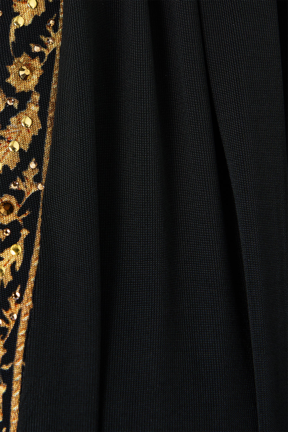 The CAMILLA WAISTED DRAPED JERSEY DRESS OTTOMAN ELEGANCE in our  print.