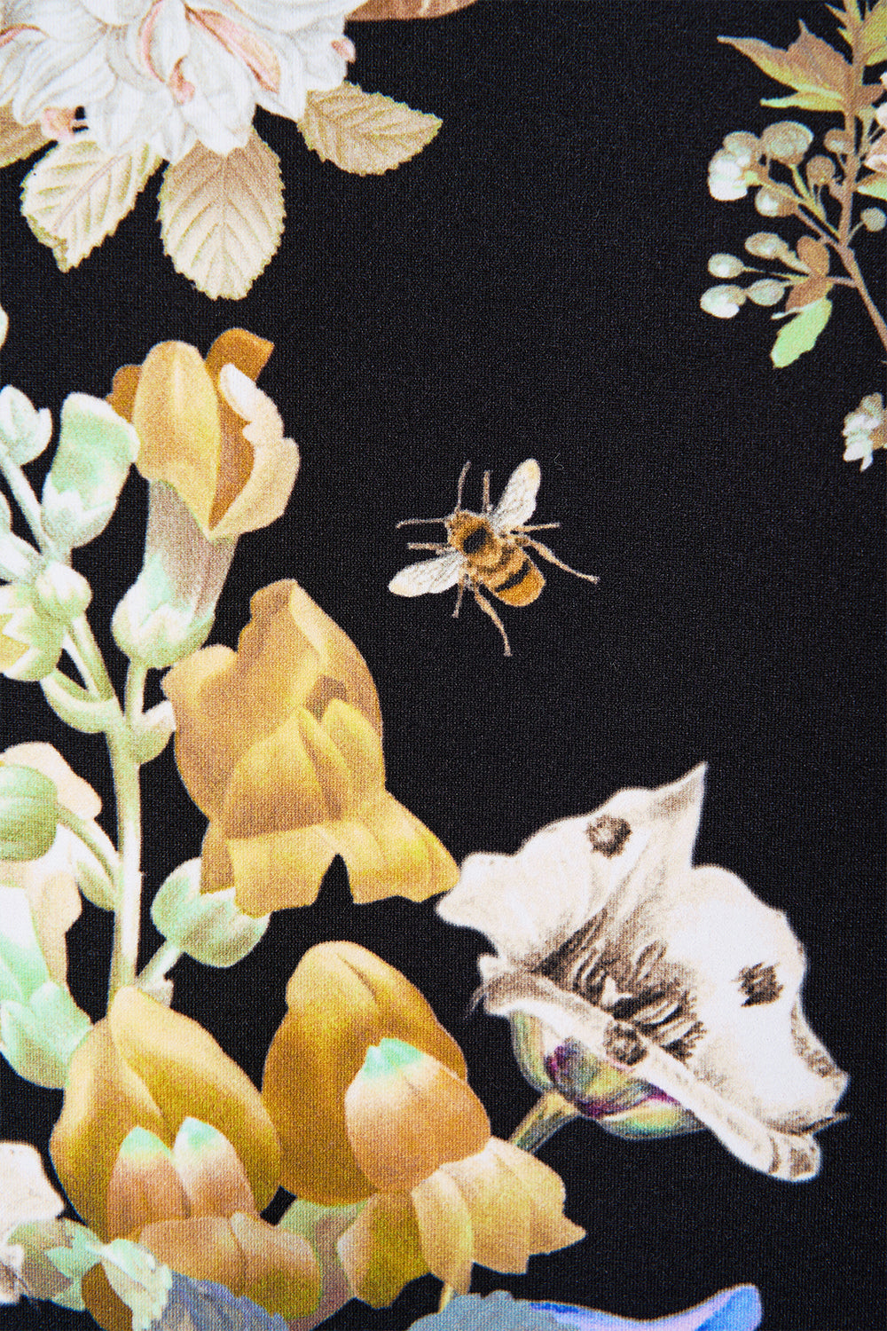 The CAMILLA JERSEY TURTLENECK OTTOMAN ELEGANCE in our  print.